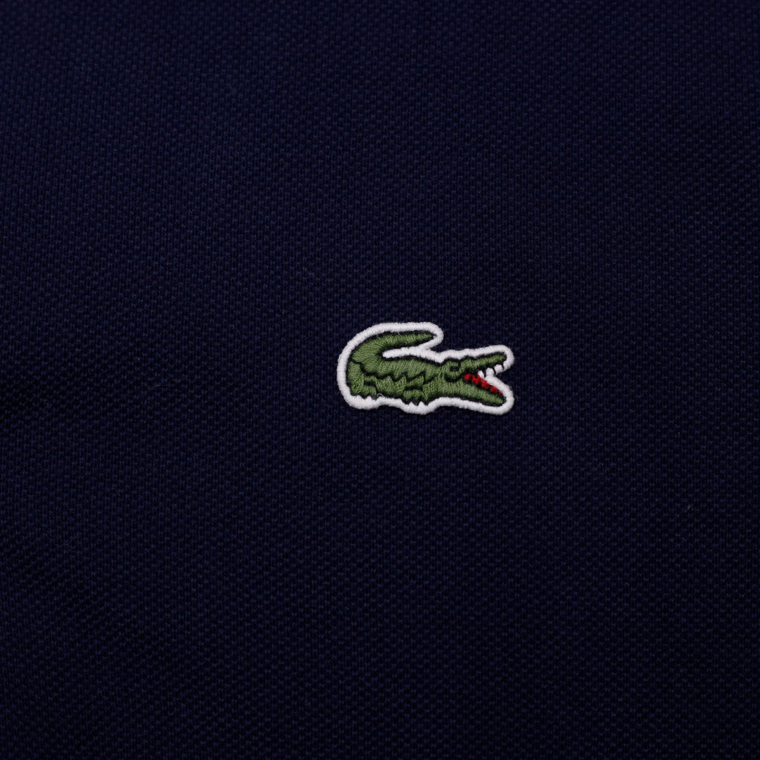 Mens Lacoste Classic Fit Long Sleeve Polo T-Shirt Navy Blue Size M