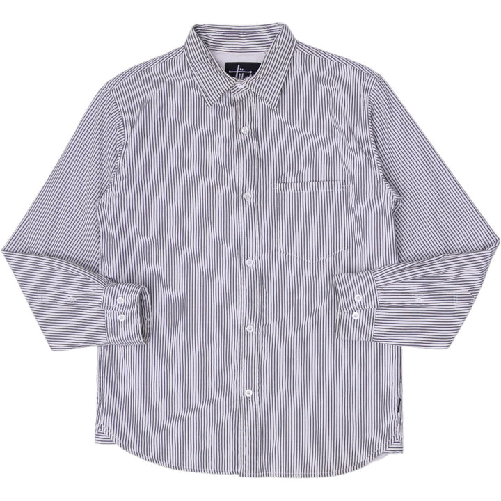 Vintage 90s Stussy Pinstripe Thermolite Lined Button Up Shirt Size S
