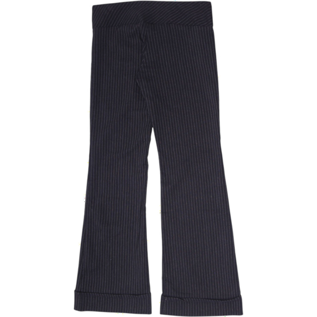 Y2K Ladies Valia Siren Pinstripe Cuffed Bootcut Pants Size 7