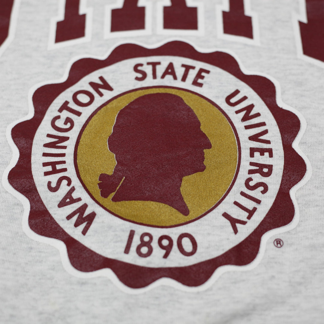 Vintage Nutmeg 90s Washington State Sweatshirt Gray Logo Size XL