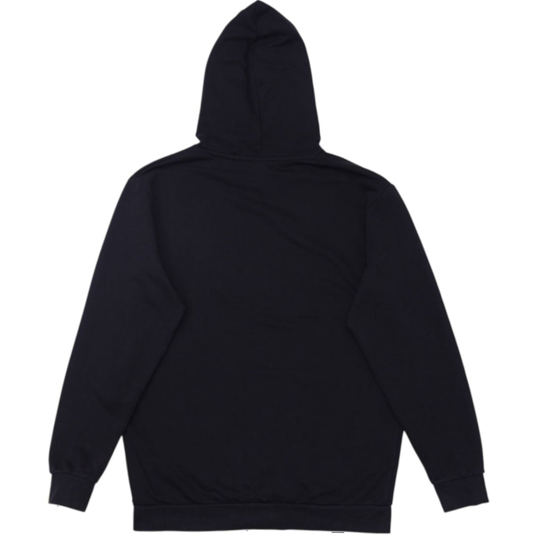 Mens Kappa Big Logo Fleece Pullover Hoodie Black XXL