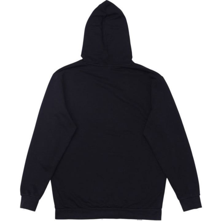 Mens Kappa Big Logo Fleece Pullover Hoodie Black XXL