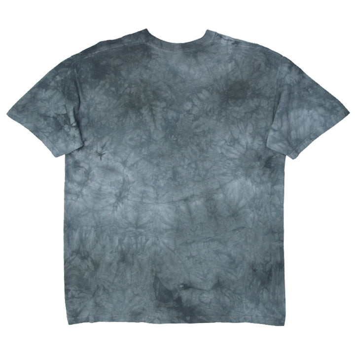 Mens The Mountain Cute Small Little Deer Steak Leather Jacket Green Tie Dye T-Shirt