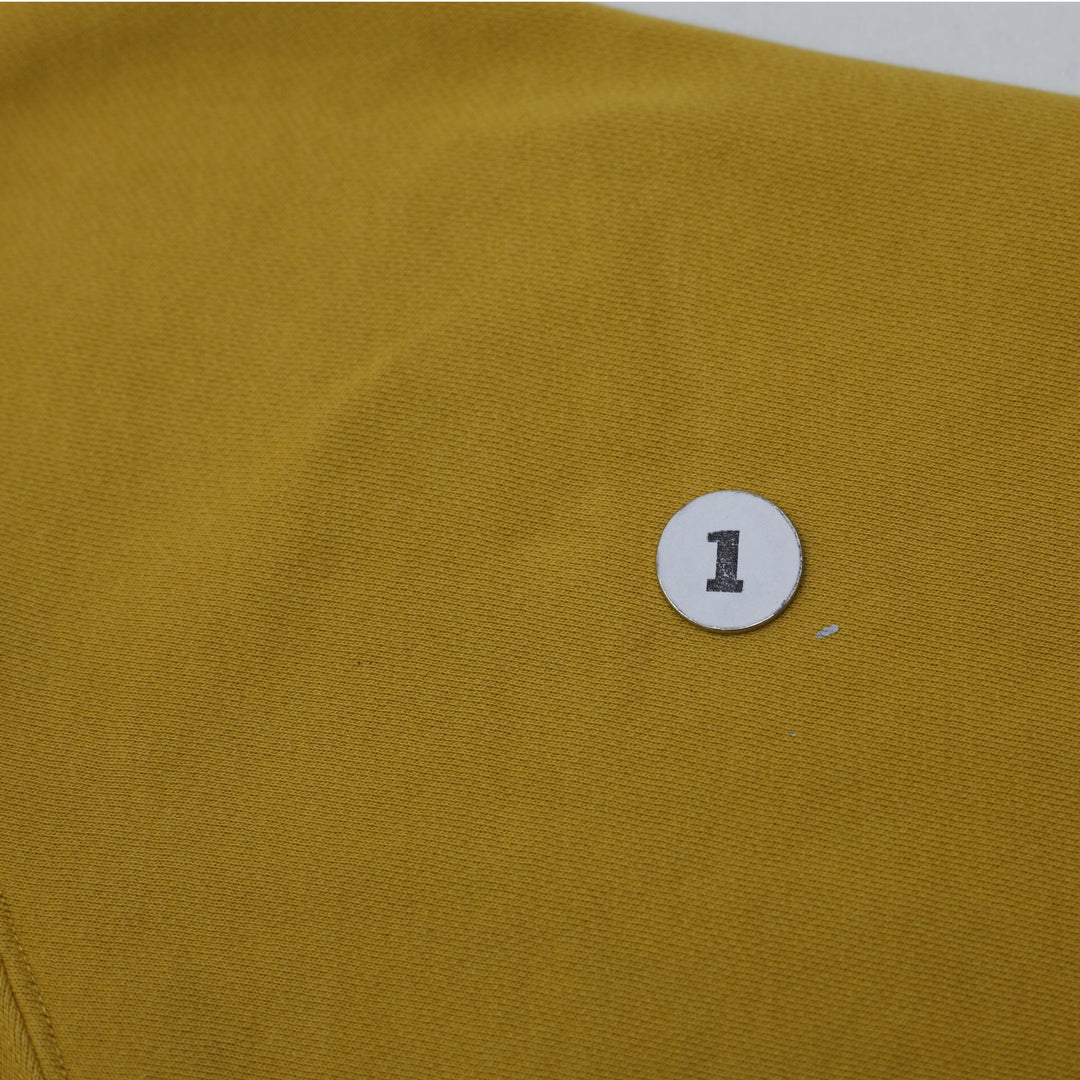 Vintage Nike Center Swoosh 2000s Pullover Yellow Hoodie Size M | Migration_Hoodies - Alternate View | Fashion Rerun