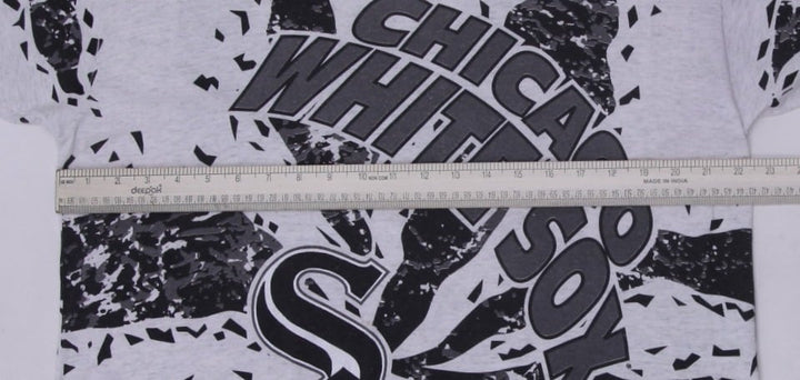 Vintage 90s Novel Teez Chicago White Sox All-Over Print Graphic T-Shirt L | Migration_T-Shirts - Alternate Vi | Fashion Rerun