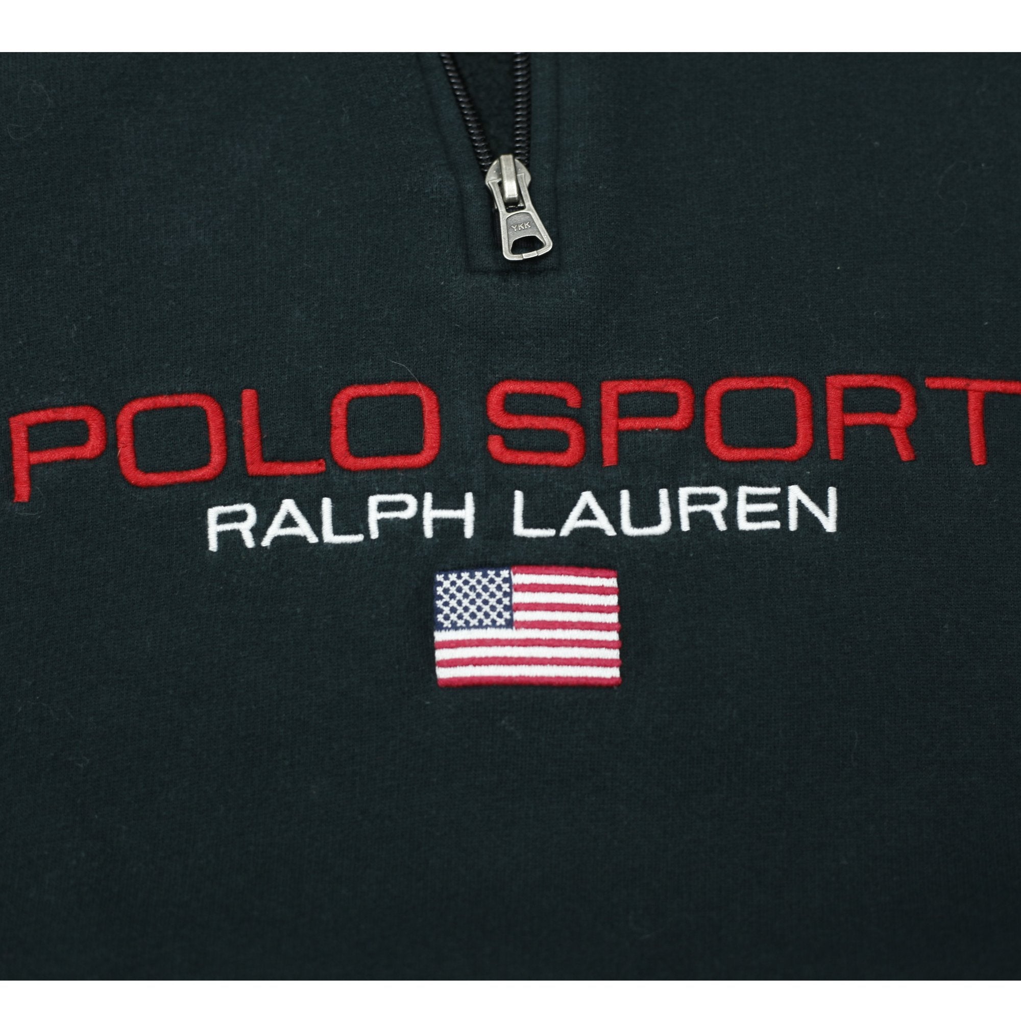 Shop Vintage 90s Ralph Lauren Polo Sport Quarter Zip Sweater Size