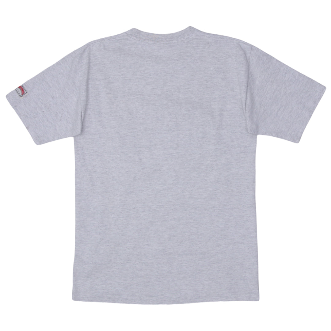 Vintage NFL Raiders Embroidered T-Shirt Single Stitch Made in USA Nutmeg M - Fashion Rerun Vintage Migration_T-Shirt