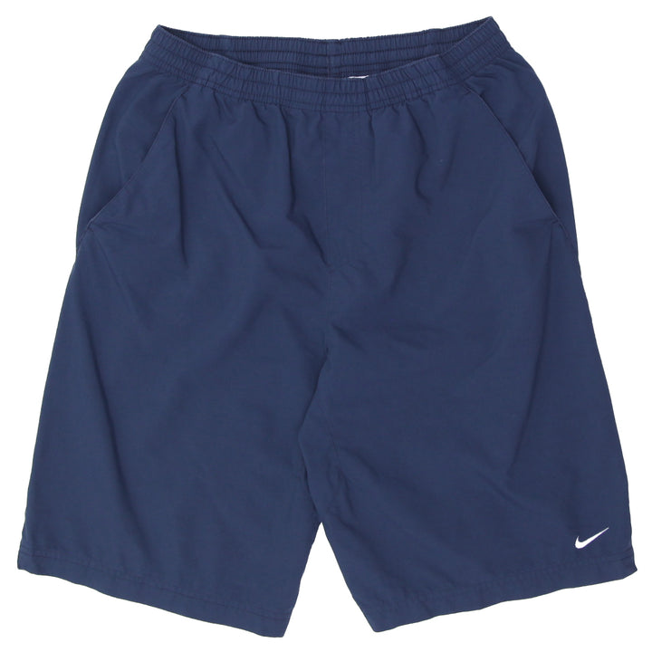Mens NikeFit Dry Swoosh Embroidered Shorts Navy Blue - Fashion Rerun Vintage Migration_Shorts