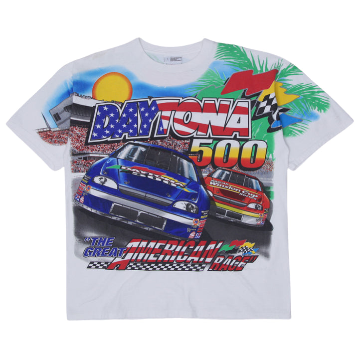 Vintage 1999 Daytona 500 Nascar AOP T-Shirt-Chase Authentics Size L - Fashion Rerun Vintage Migration_T-Shirt