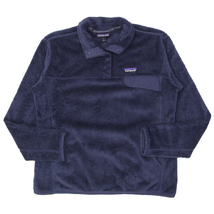 Ladies Patagonia Snap T Fleece Pullover Navy Blue - Fashion Rerun Vintage Migration_Sweaters