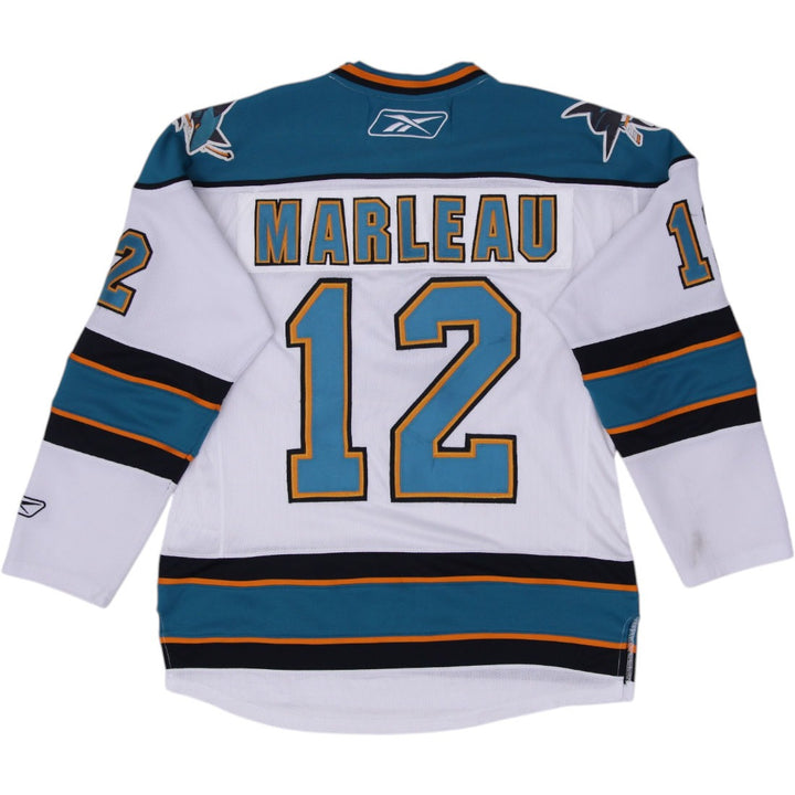 Vintage Reebok Patrick Marleau NHL San Jose Sharks Hockey Jersey White M