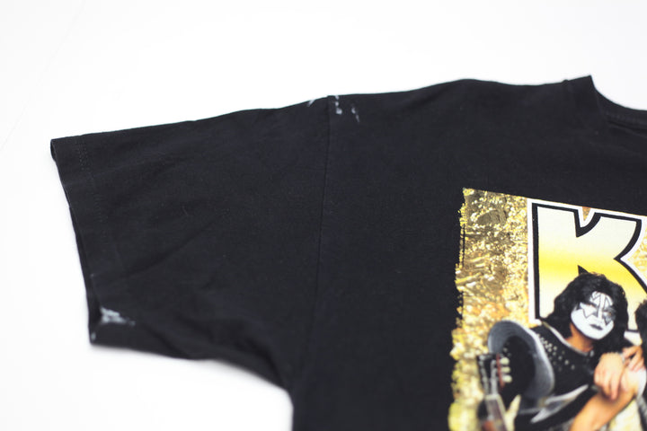 Vintage KISS Band Rock The Nation T-Shirt Black AAA 2XL