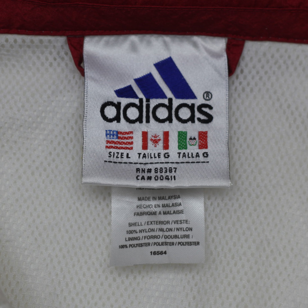 Vintage Adidas Embroidered Quarter Zip Windbreaker Jacket L - Fashion Rerun Vintage Migration_Jacket