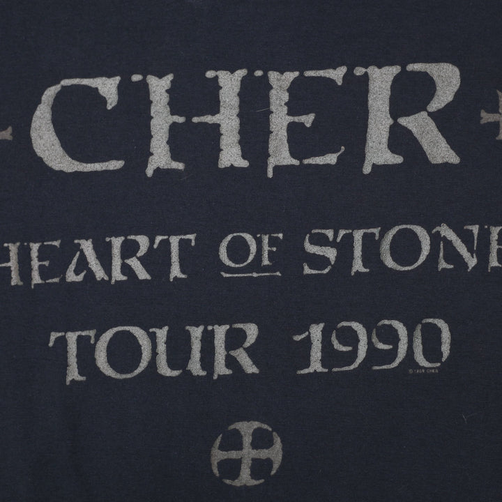Vintage 1990 Cher Heart of Stone Concert Tour Band T-Shirt Size XL | Migration_T-Shirts - View 6 | Fashion Rerun