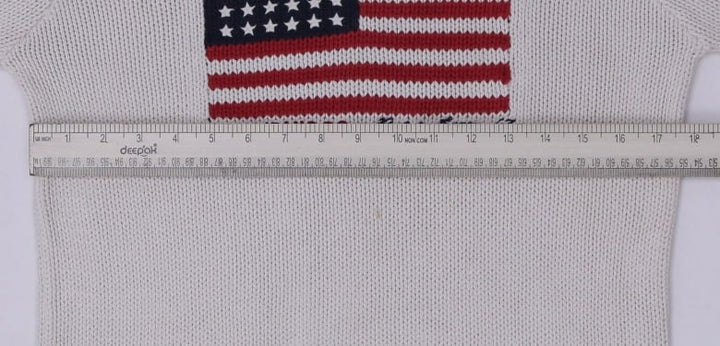 Vintage Ladies Polo Ralph Lauren Flag Crewneck Sweater Size 90 | Migration_Jumper & Knitwear RL Collection - | Fashion Rerun