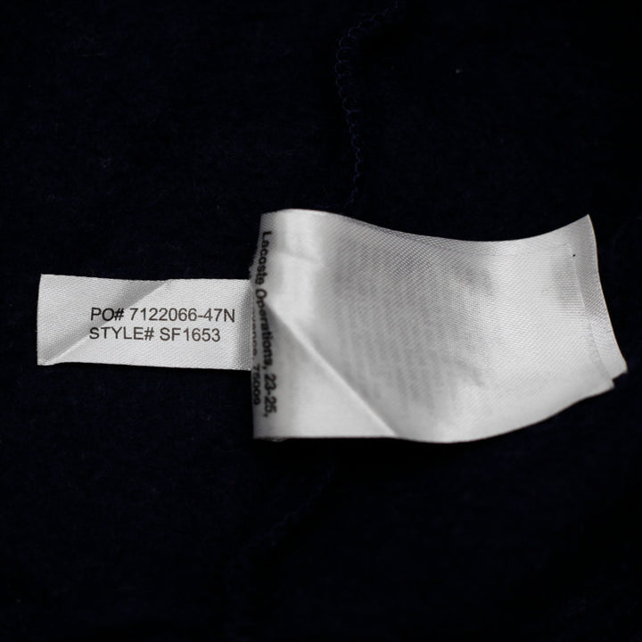 Ladies Lacoste Sport Dark Navy Blue Full-Zip Hoodie Size 36