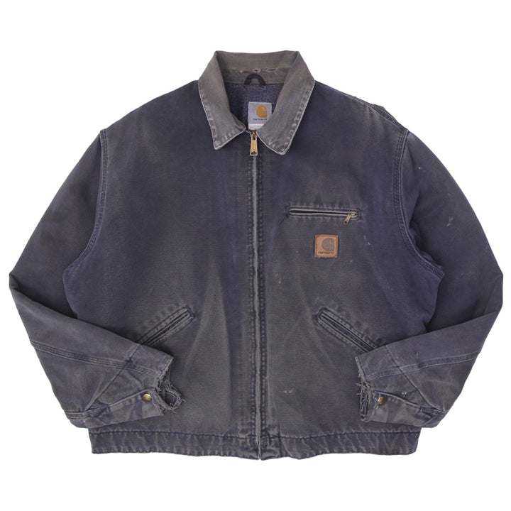 Vintage Carhartt J97 PTL Blanket Lined Detroit Distressed Slightly Distressed Workwear Jacket