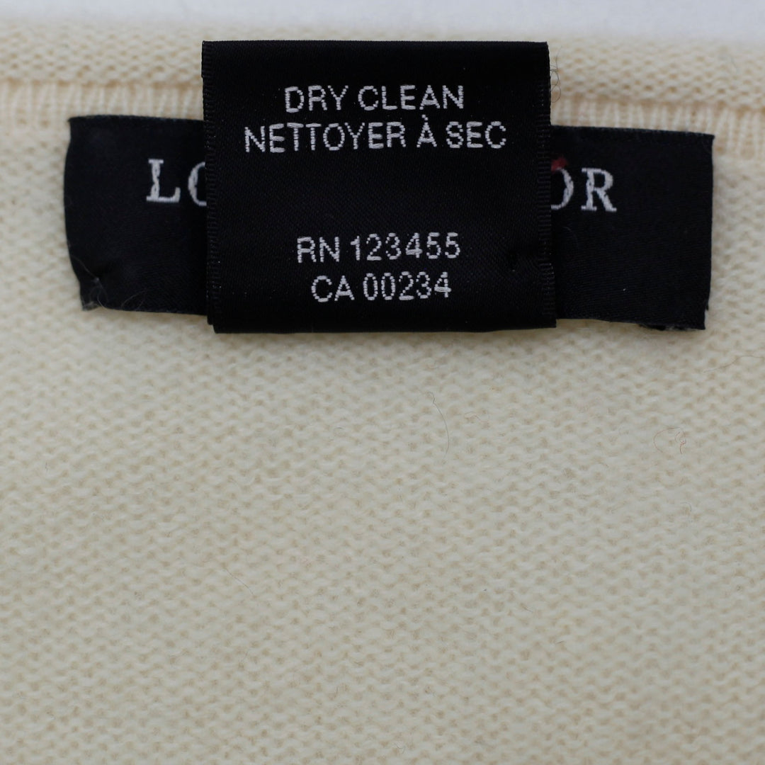 Ladies Lord & Taylor 100% Cashmere V-Neck Sweater Size XL