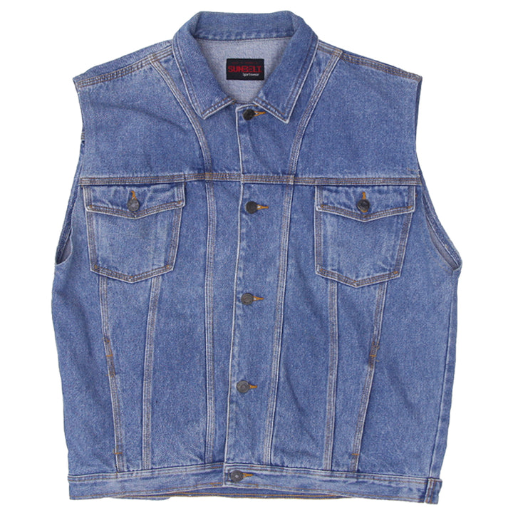 Vintage Sunbelt Customized Denim Vest - Fashion Rerun Vintage Migration_Jacket