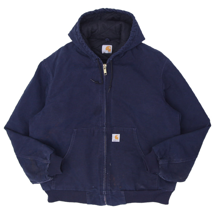 Mens Carhartt J140 DNY Quilted Lining Canvas Work Jacket Made In USA