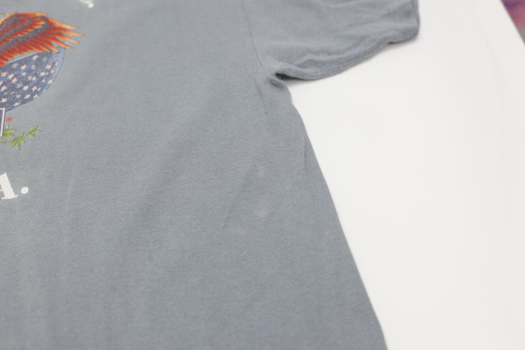 1991 Vintage Harley Davidson Leader of the Pack T-Shirt Made In USA 3D Emblem L