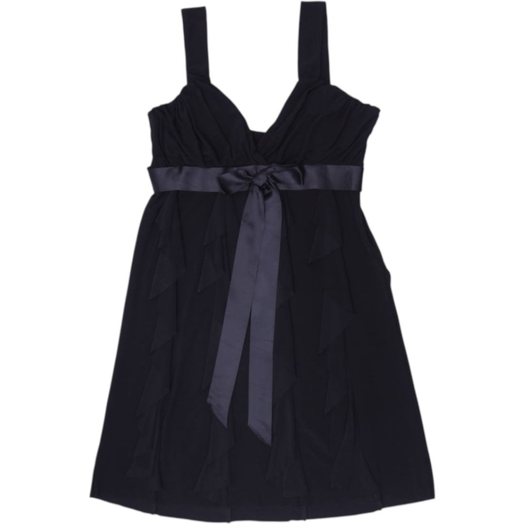 Y2K Ladies Encore Designs Canada Little Black Cocktail Dress Ruffle Size 6