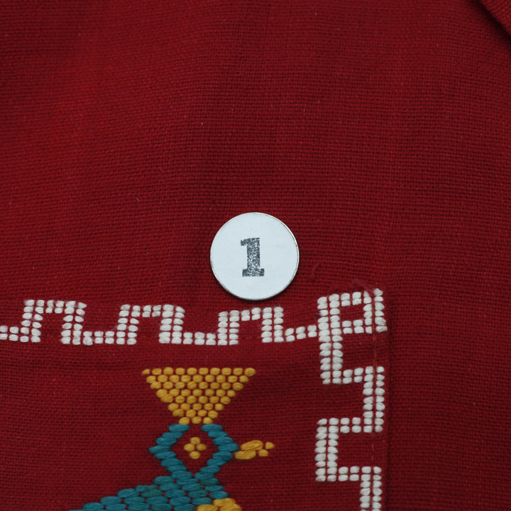 Vintage 80s Panajachel Quetzal Huipil Shirt