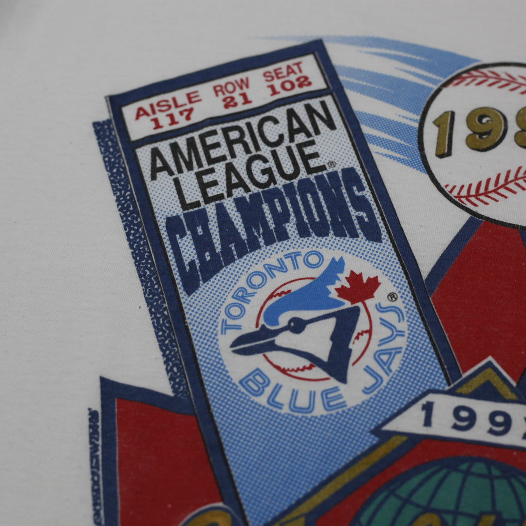 Vintage 1992 World Series MLB Toronto Blue Jays and Atlanta Braves S.Stitch