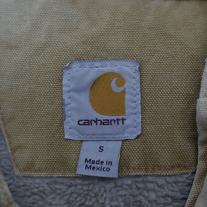 Vintage Carhartt 104392-BRN Sherpa-Lined Hooded Detroit Jacket Size S | Migration_Jackets WW Collection - Bac | Fashion Rerun