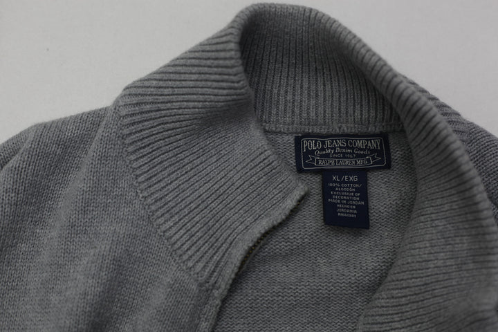 Vintage Ralph Lauren Sweater Quarter Zip American Flag Polo Jeans Co