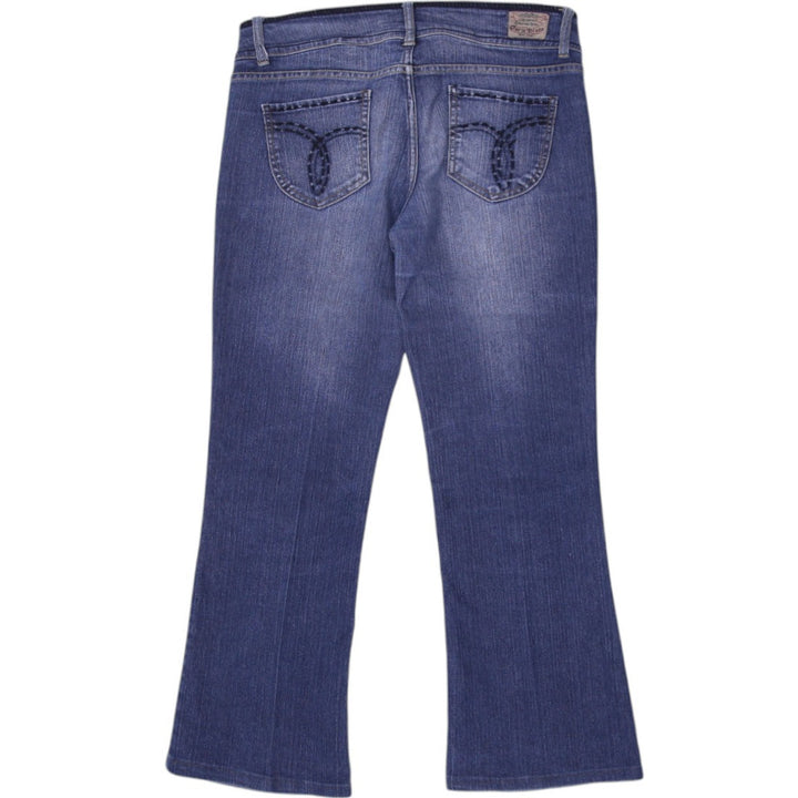 Y2K Ladies Paris Blues Denim Flared Jeans Washed Blue | Migration_Jeans & Pants - Side View | Fashion Rerun