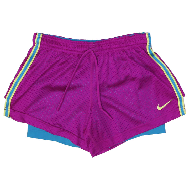 Ladies Embroidered Nike Logo With Inner Mesh Sports Shorts