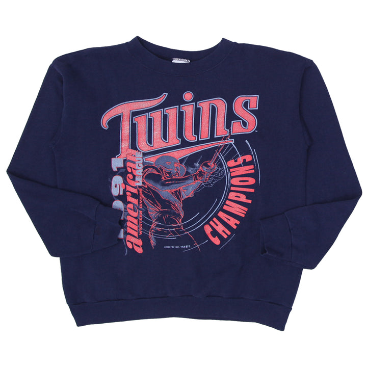 Vintage 1991 Minnesota Twins MLB American League Champions Crewneck