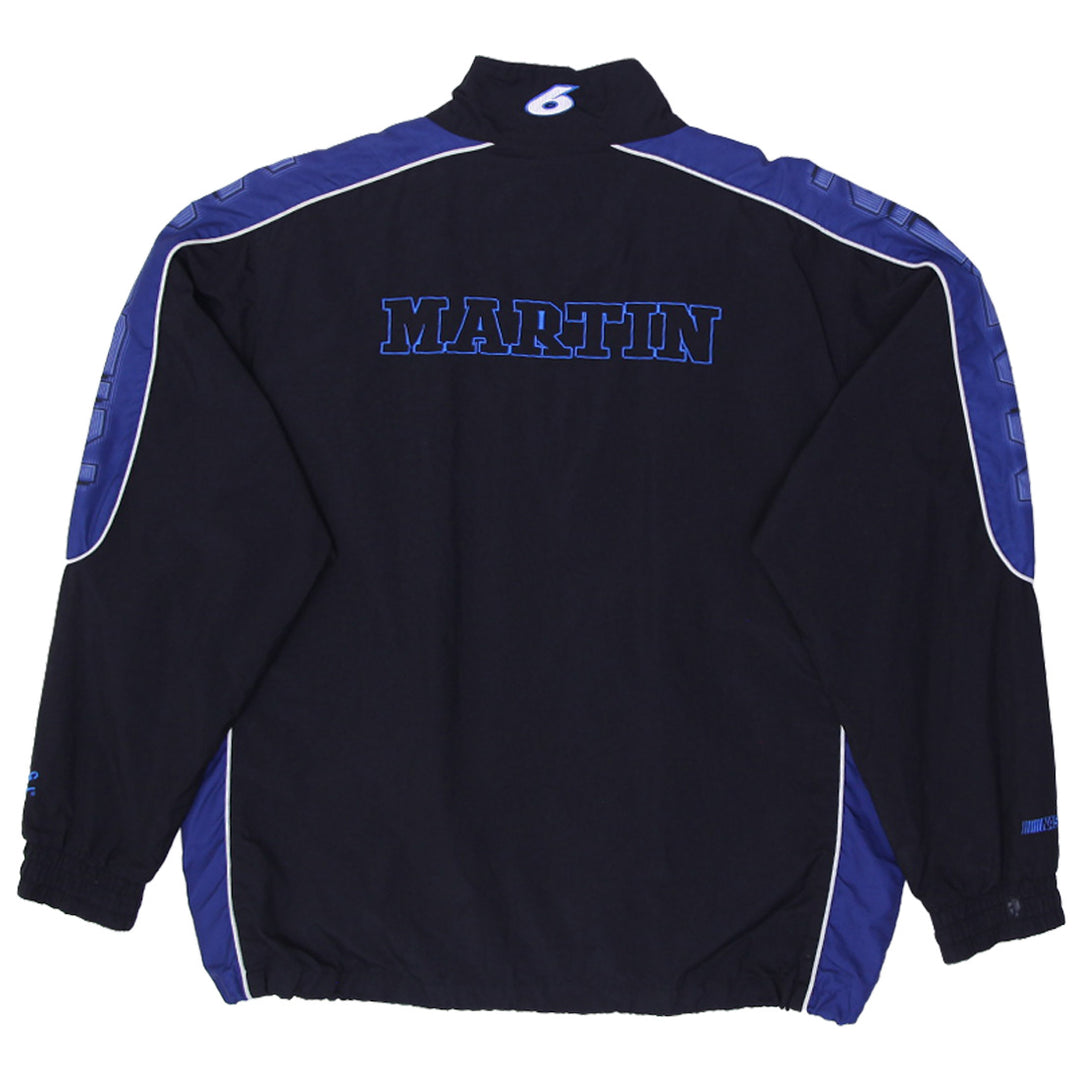 Mens Nascar Mark Martin #6 Full Zip Lightweight Nylon Jacket