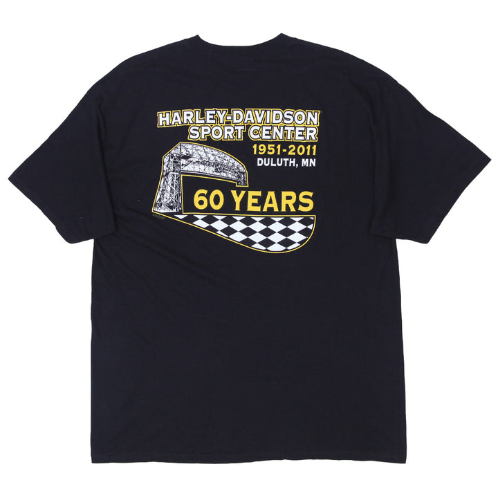 Mens 2011 Harley Davidson Black Graphic T-Shirt - Fashion Rerun Vintage Migration_T-Shirt