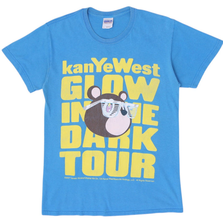 Vintage Gildan Kanye West Glow In The Dark Tour T-Shirt Size S