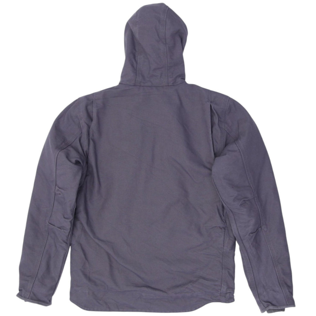 Mens Carhartt 104392-GVL Fleece Lined Relaxed Fit Zip Up Hooded Jacket