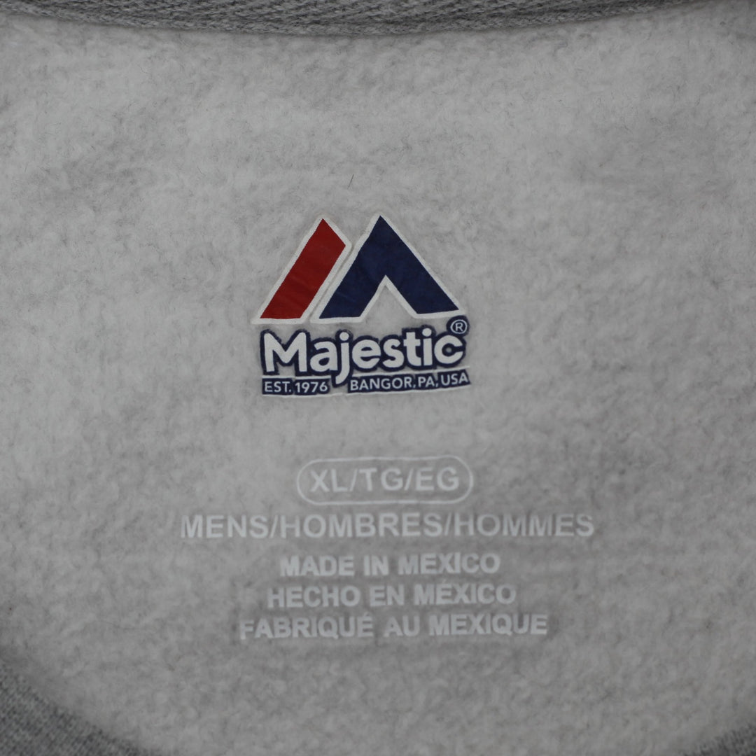 Mens Majestic Las Vegas Raiders Football Gray Crewneck Sweatshirt Size XL