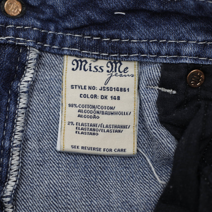 Y2K Ladies Miss Me Bootcut Jeans Wash Stretch Thick Stitch Denim