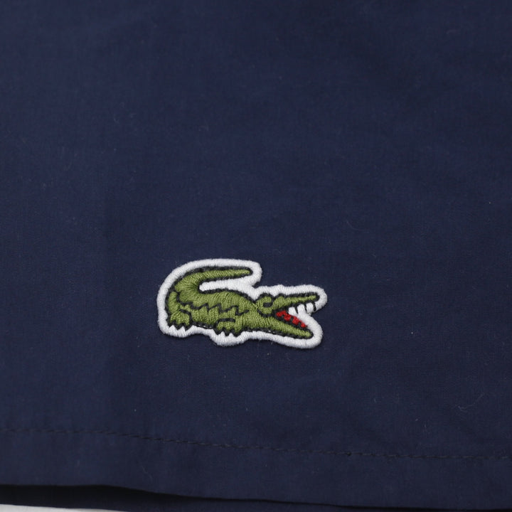 Mens Lacoste Navy Blue Quick-Dry Swim Trunks Board Shorts Size Large