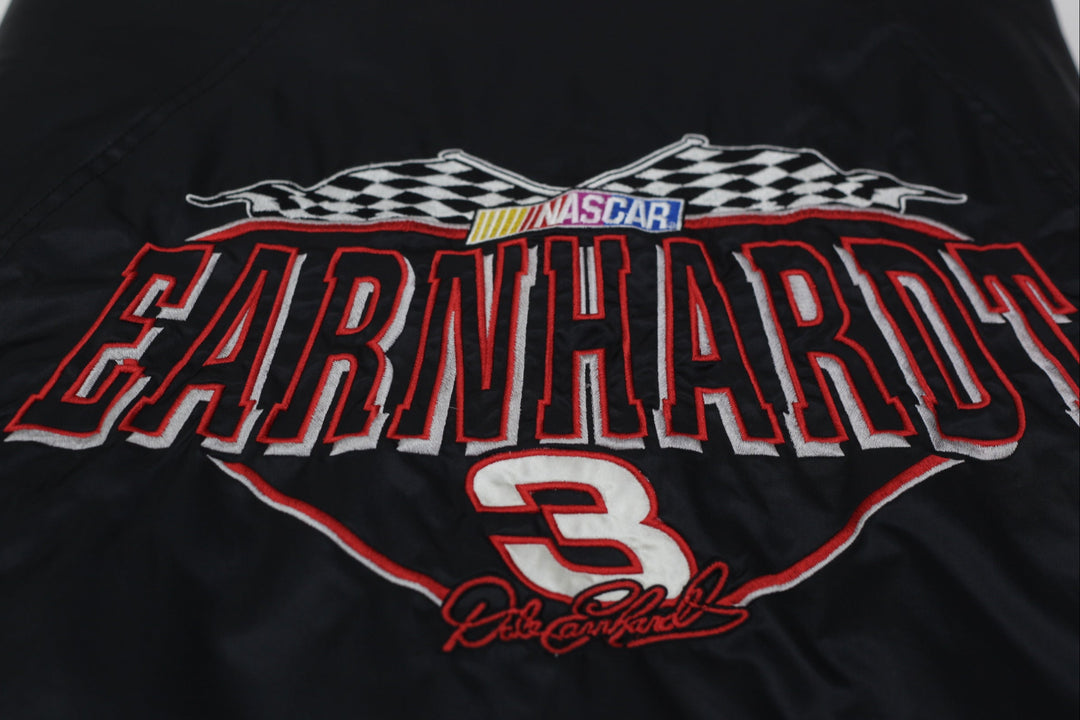 Vintage 90s Nutmeg Mills Dale Earnhardt Sr #3 Satin Nylon Nascar Jacket