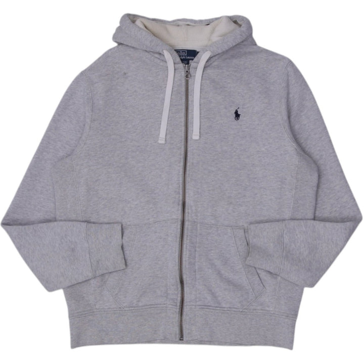 Vintage Polo Ralph Lauren Gray Full-Zip Classic Hoodie Size L | Migration_Hoodies | Fashion Rerun