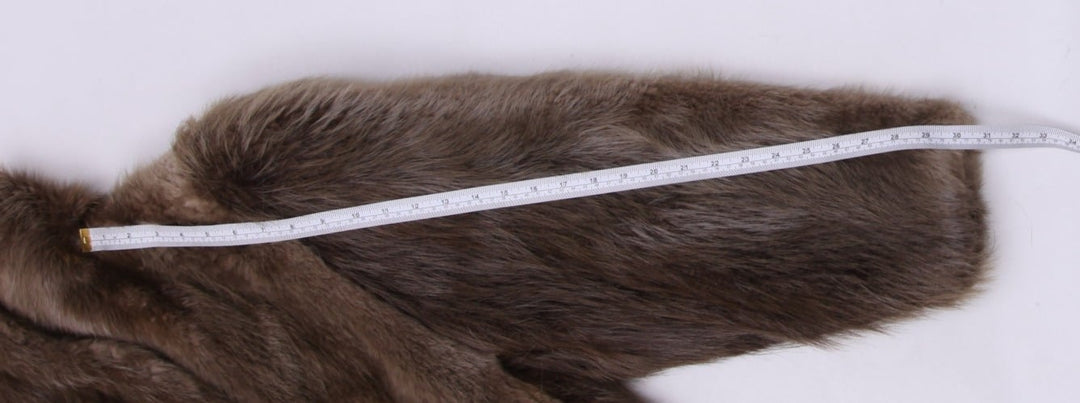 Luxurious Fox Fur Longline Coat | Honey Brown Synthetic Winter Overcoat