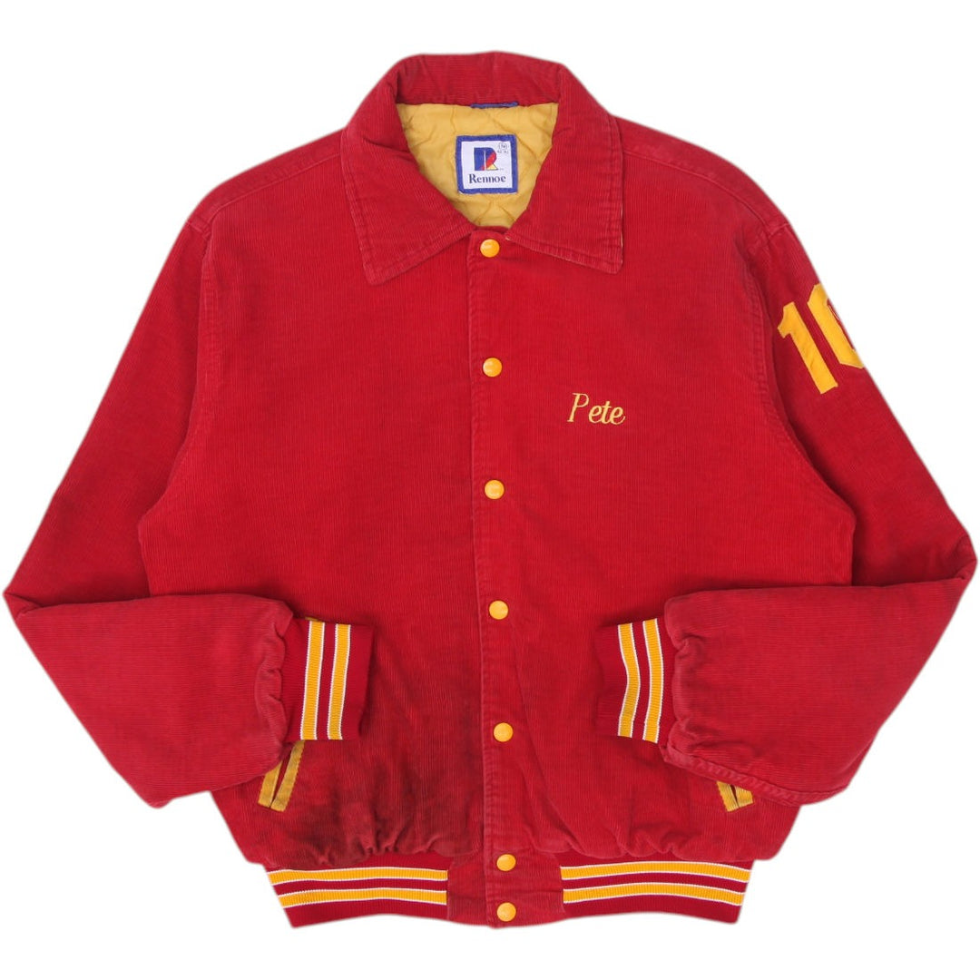 Vintage 70s Corduroy Varsity Bomber Jacket Made in USA Size M | Migration_Jackets | Fashion Rerun