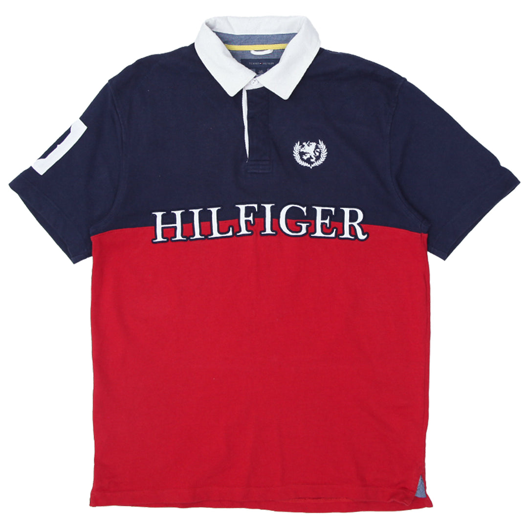 Mens Tommy Hilfiger # 8 Navy / Red Polo T-Shirt - Fashion Rerun Vintage Migration_T-Shirt