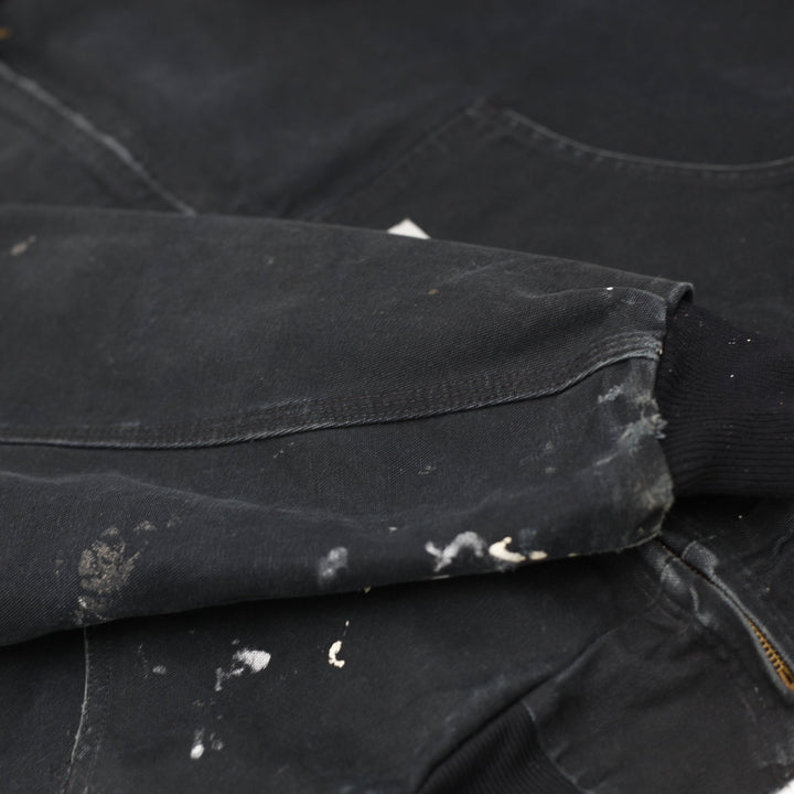 Mens J131BLK Carhartt Zip Up Hooded Workwear Paint Splatter Jacket L | Migration_Jackets WW Collection - View | Fashion Rerun