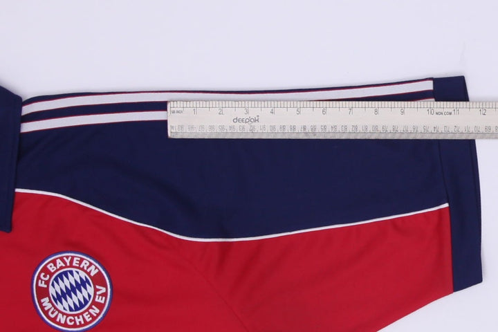 Vintage Mens 90s Adidas FC Bayern Munich Jersey Red Soccer Logo Opel