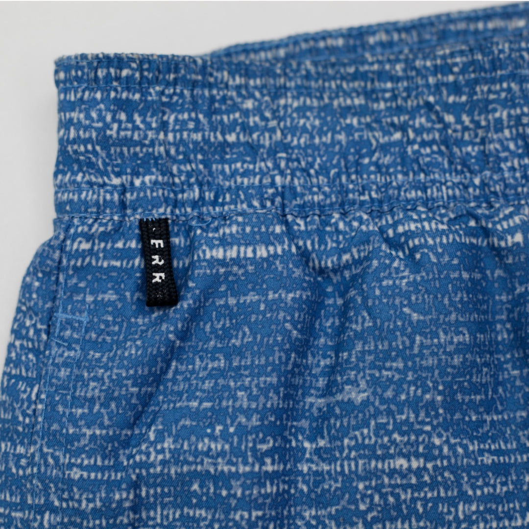 Mens Perry Ellis Swim Trunks Blue Flecked Board Shorts
