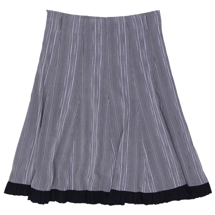 Y2K Ladies Club Frendy Striped Ruffle Hem Skirt