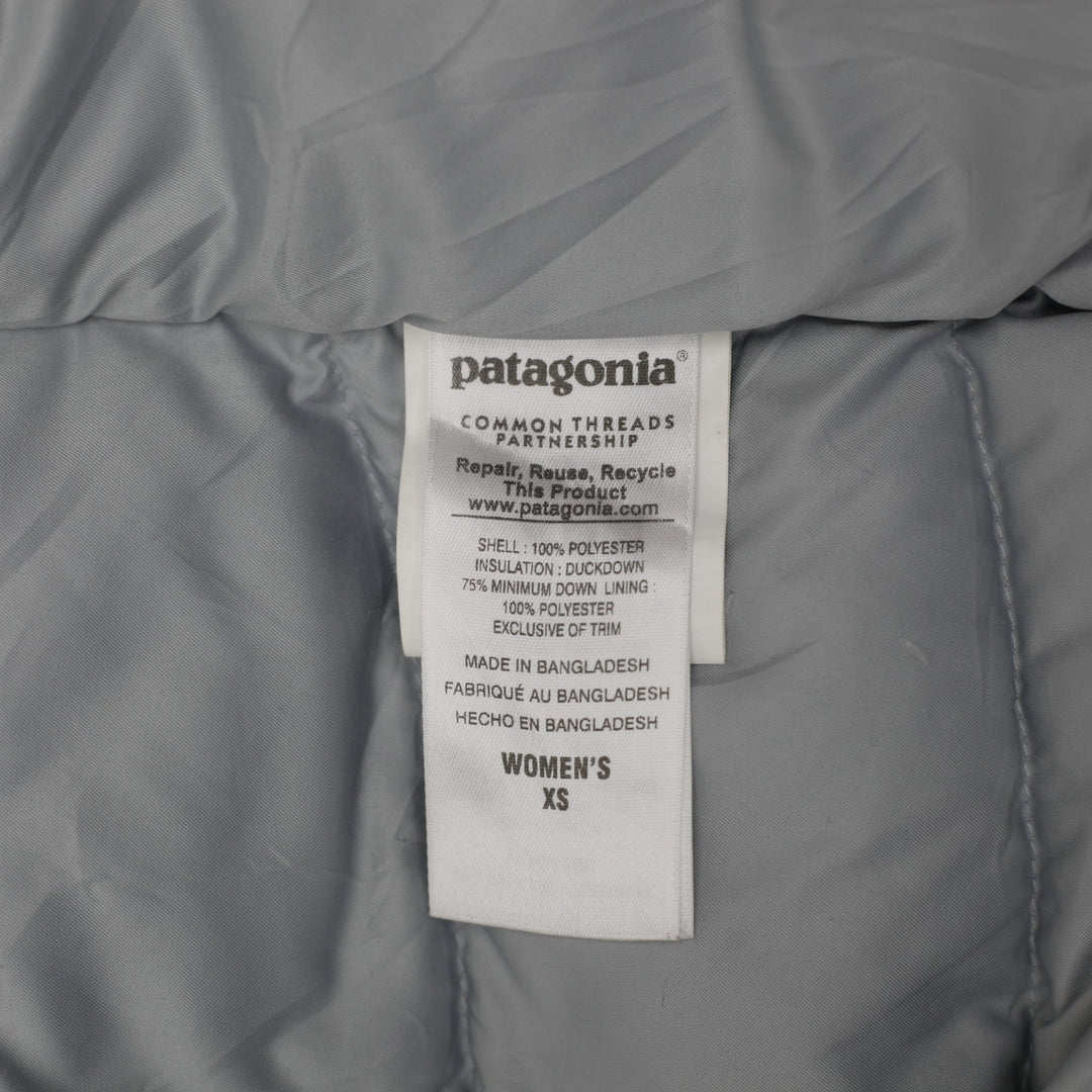 Ladies Patagonia 600-Fill Goose Duck Down Hooded Puffer Jacket Size XS